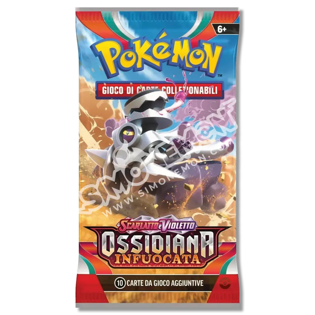 Bustina Ossidiana Infuocata Scarlatto e Violetto - 10 Carte (IT)