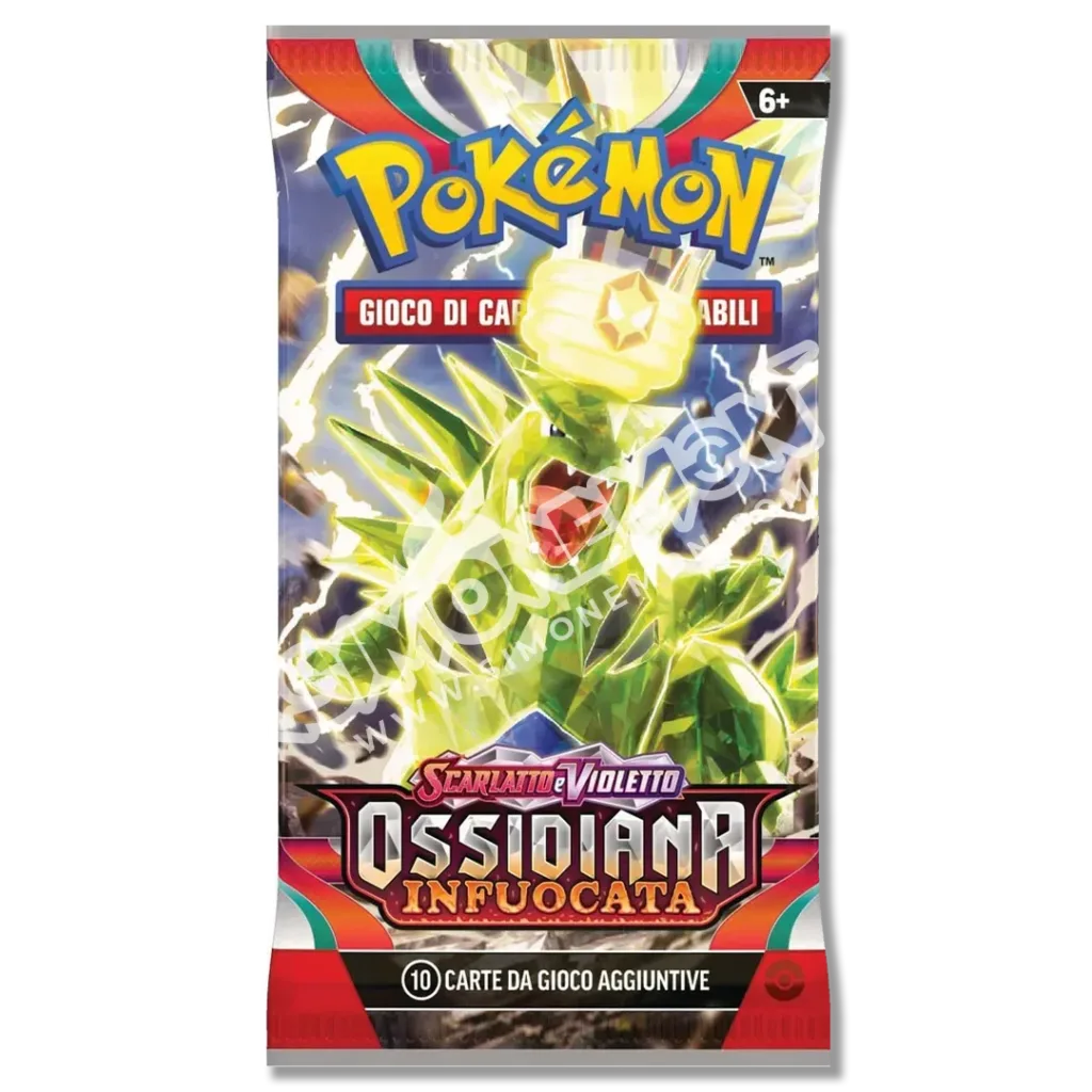 Bustina Ossidiana Infuocata Scarlatto e Violetto - 10 Carte (IT)