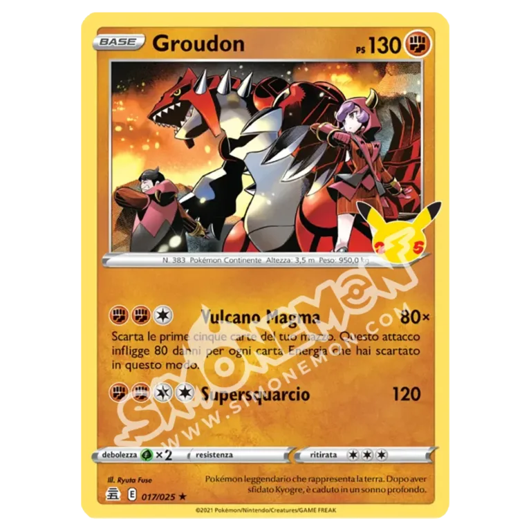 Groudon 17/25 Gran Festa (IT)