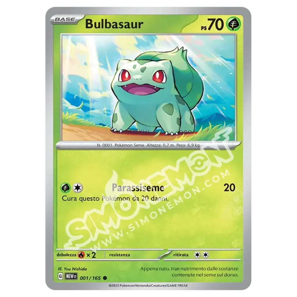 Bulbasaur 001/165 151  (IT)