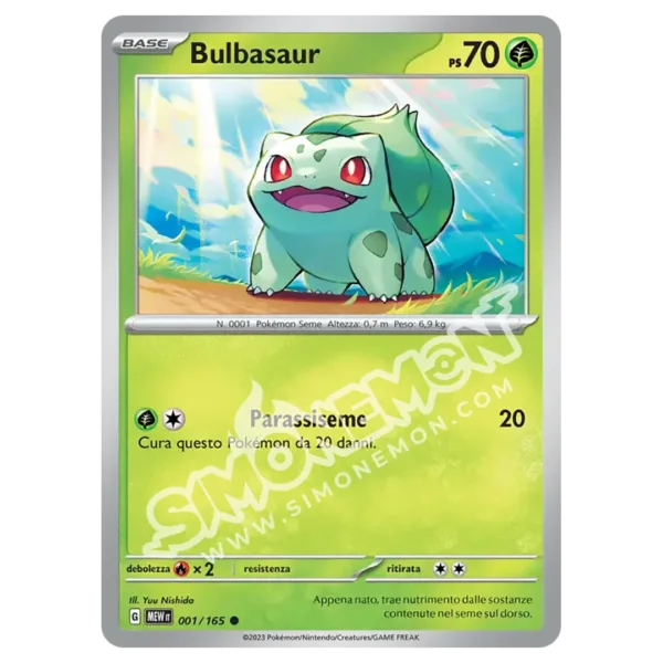 Bulbasaur 001/165 151  (IT)