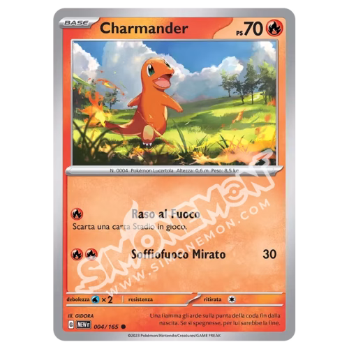Charmander 004/165 151 Reverse (IT)