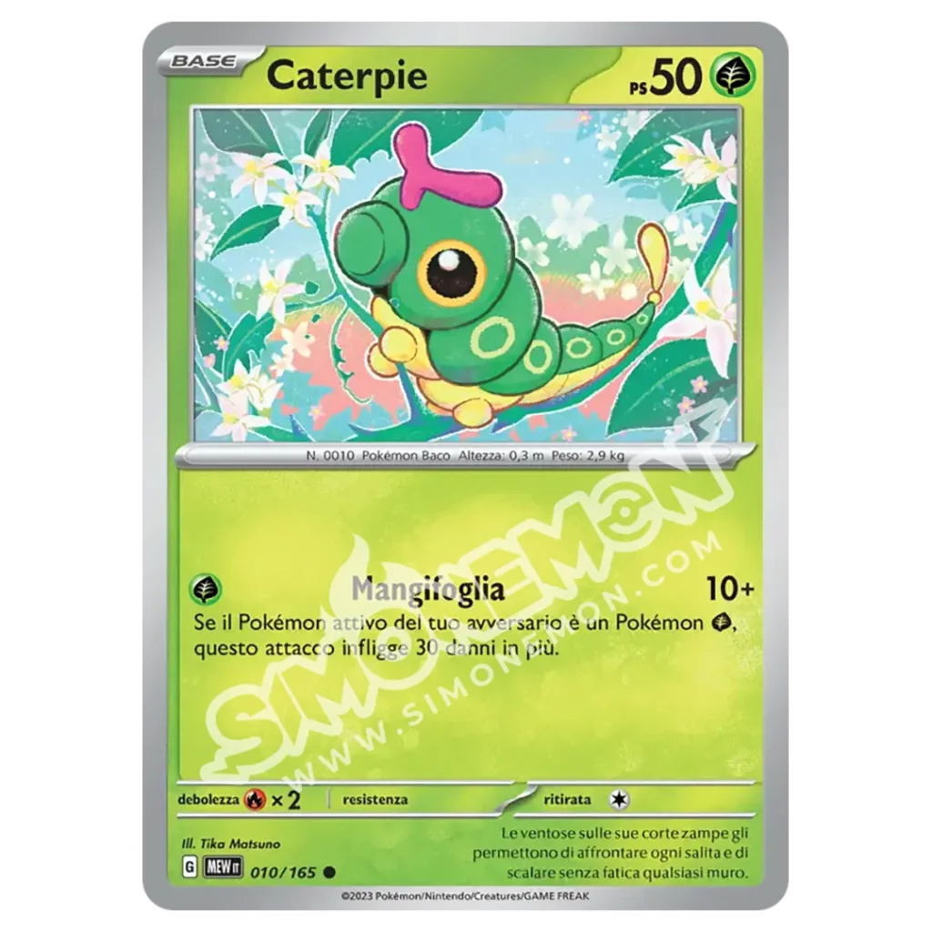 Caterpie 010/165 151 Reverse (IT)