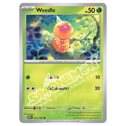 Weedle 013/165 151 (IT)