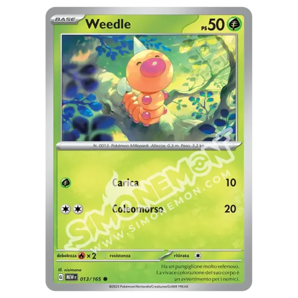 Weedle 013/165 151  (IT)