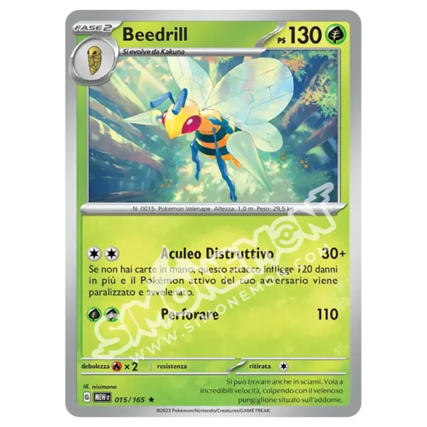 Beedrill 015/165 151 Foil (IT)
