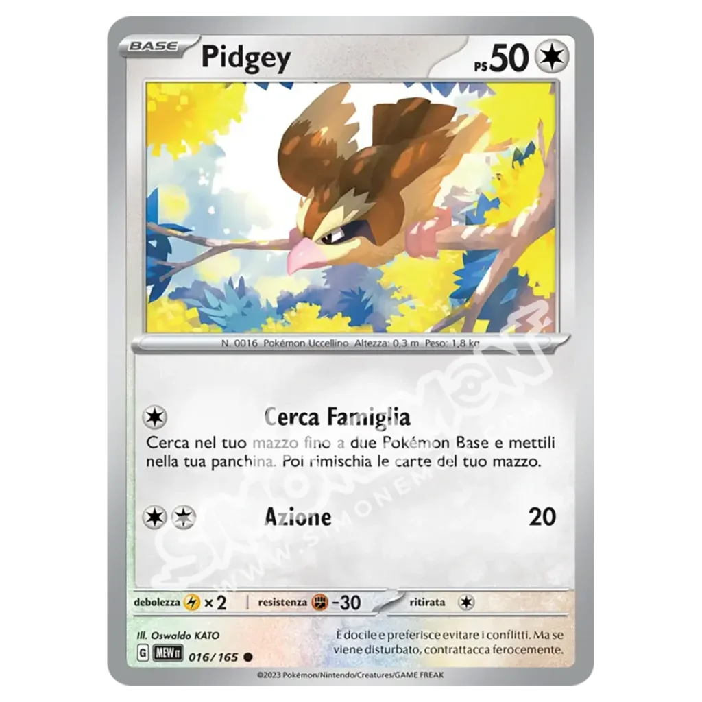 Pidgey 016/165 151  (IT)