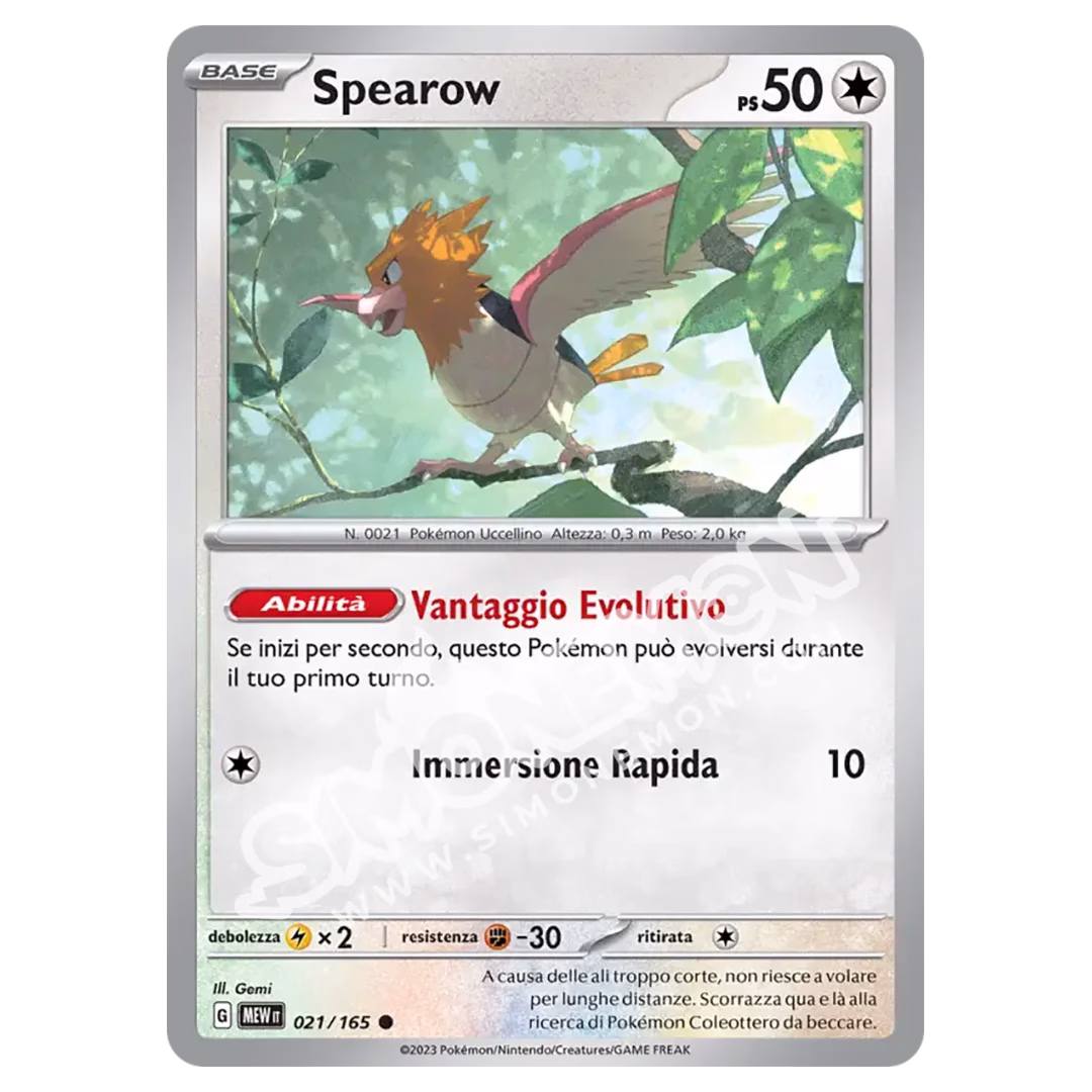 Spearow 021/165 151 (IT)