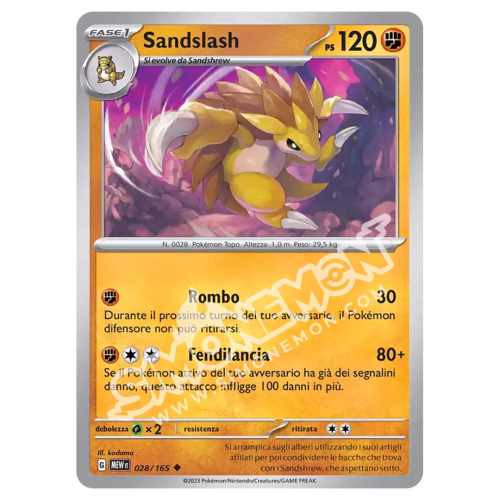 Sandslash 028/165 151 (IT)