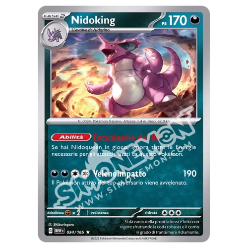 Nidoking 034/165 151 Foil (IT)
