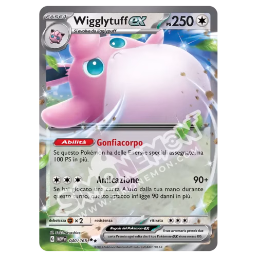 Wigglytuff-ex 040/165 151 (IT)