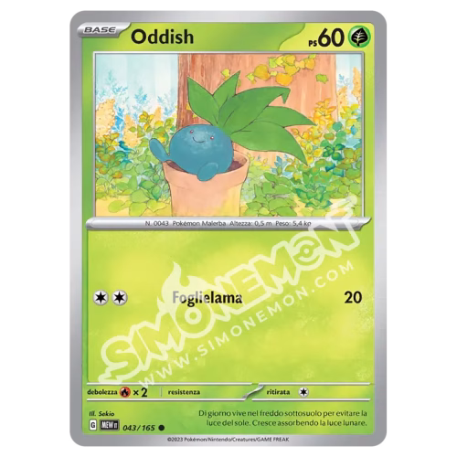 Oddish 043/165 151 (IT)