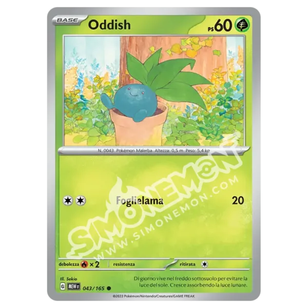 Oddish 043/165 151  (IT)