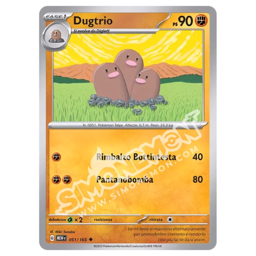 Dugtrio 051/165 151 (IT)