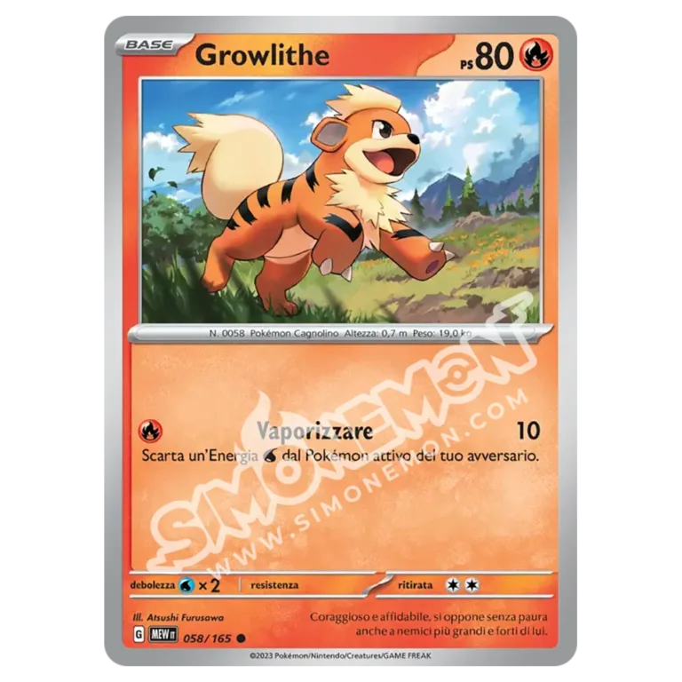 Growlithe 058/165 151 (IT)