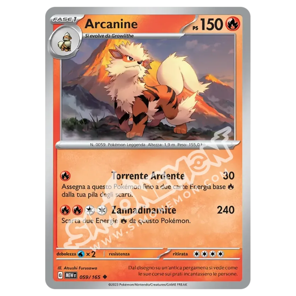 Arcanine 059/165 151  (IT)