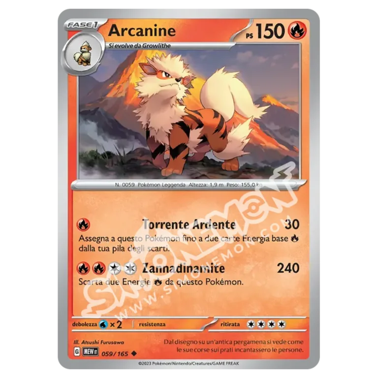 Arcanine 059/165 151 (IT)