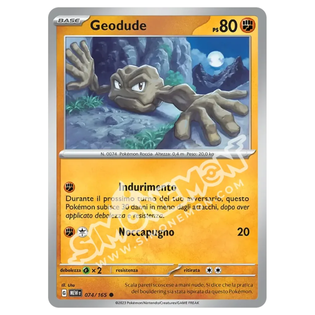 Geodude 074/165 151  (IT)