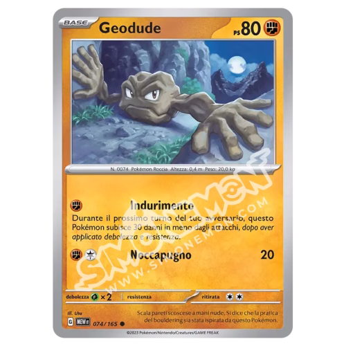 Geodude 074/165 151 (IT)