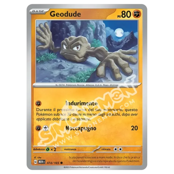 Geodude 074/165 151  (IT)