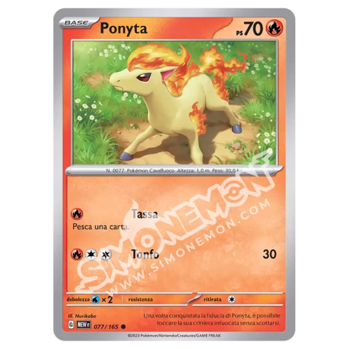 Ponyta 077/165 151 (IT)