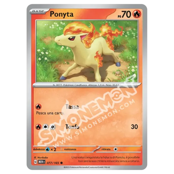 Ponyta 077/165 151  (IT)