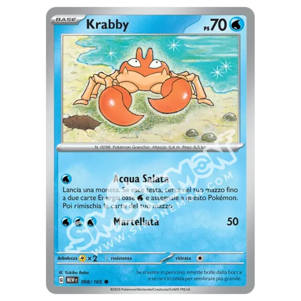 Krabby 098/165 151  (IT)