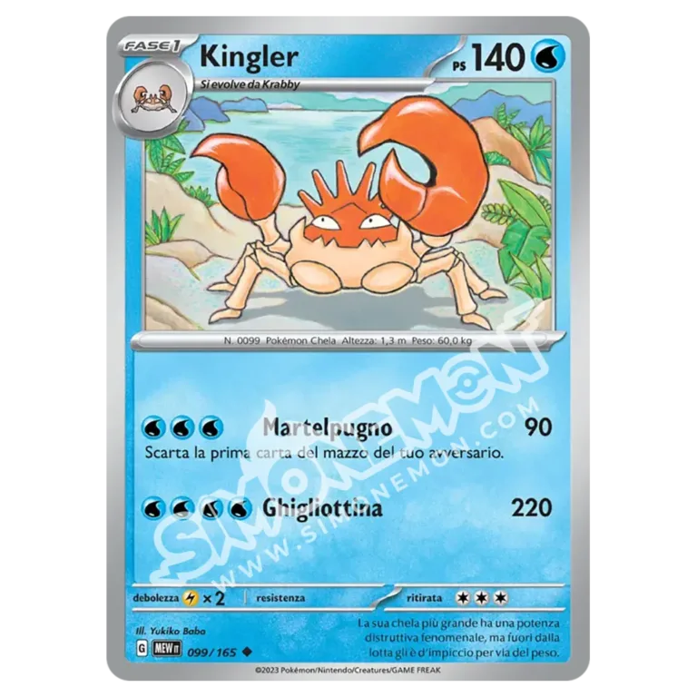 Kingler 099/165 151 (IT)