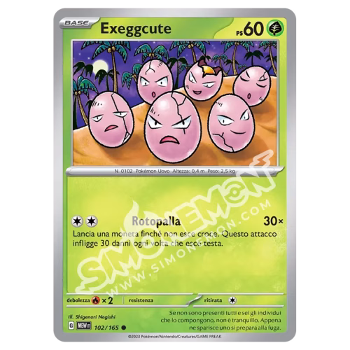 Exeggcute 102/165 151 Comune (IT)