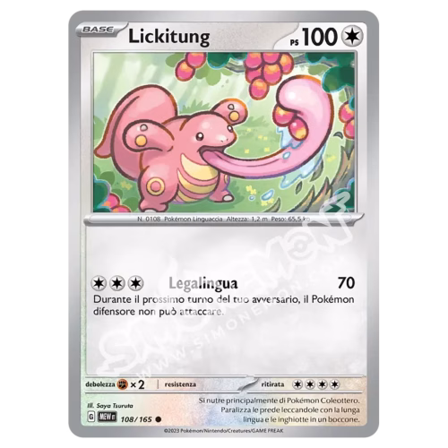 Lickitung 108/165 151 Reverse (IT)