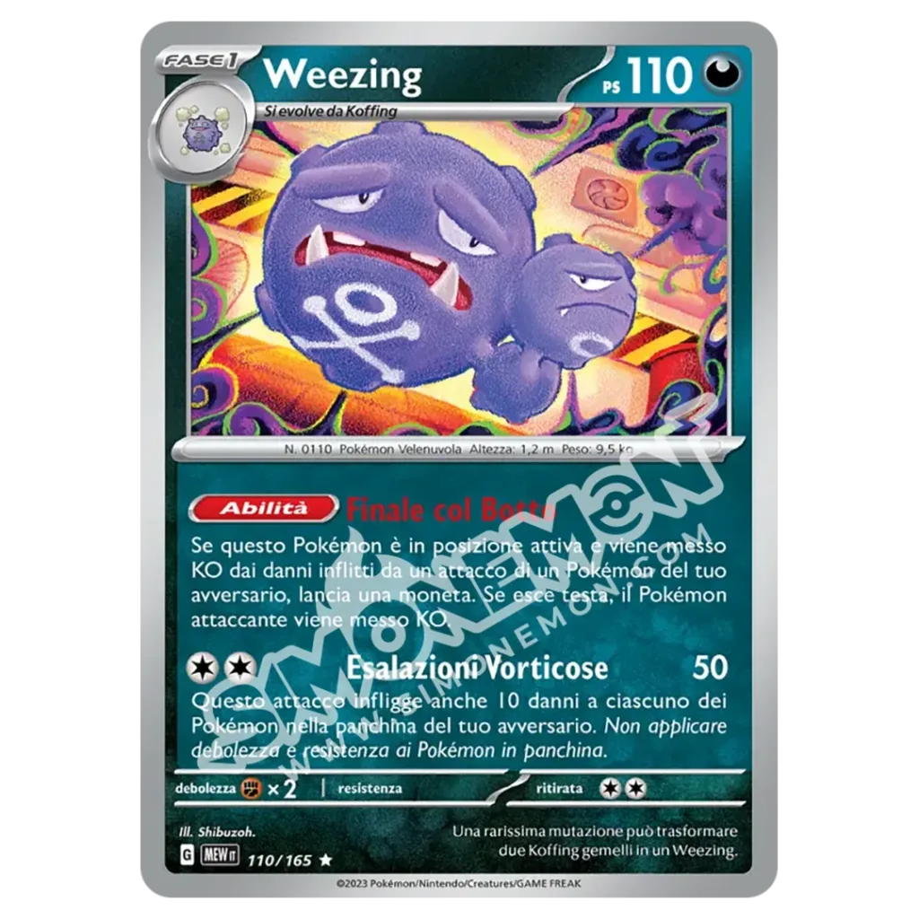 Weezing 110/165 151 Foil (IT)