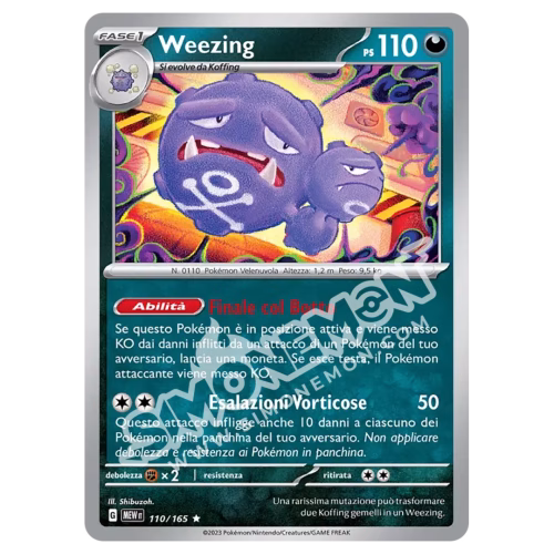 Weezing 110/165 151 Foil (IT)