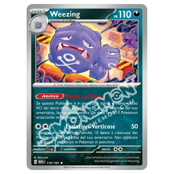 Weezing 110/165 151 Foil (IT)