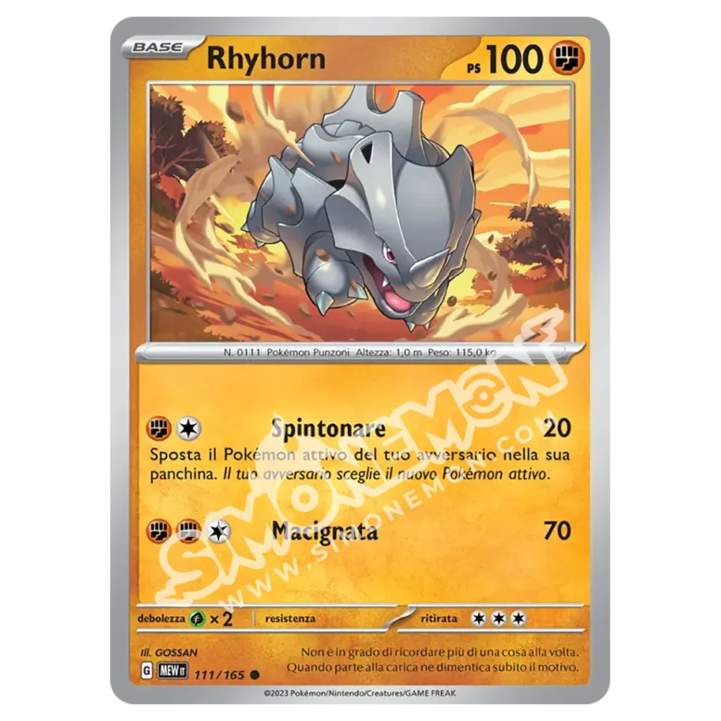 Rhyhorn 111/165 151 (IT)
