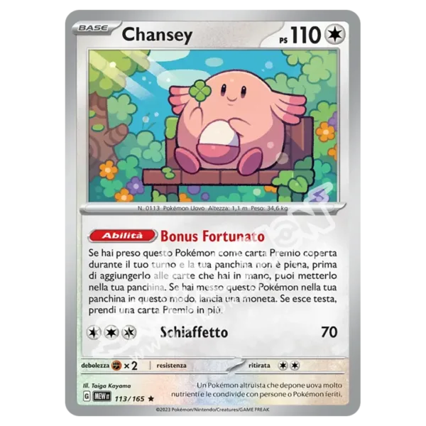 Chansey 113/165 151 Foil (IT)