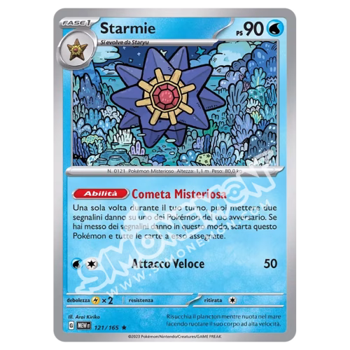 Starmie 121/165 151 Foil (IT)