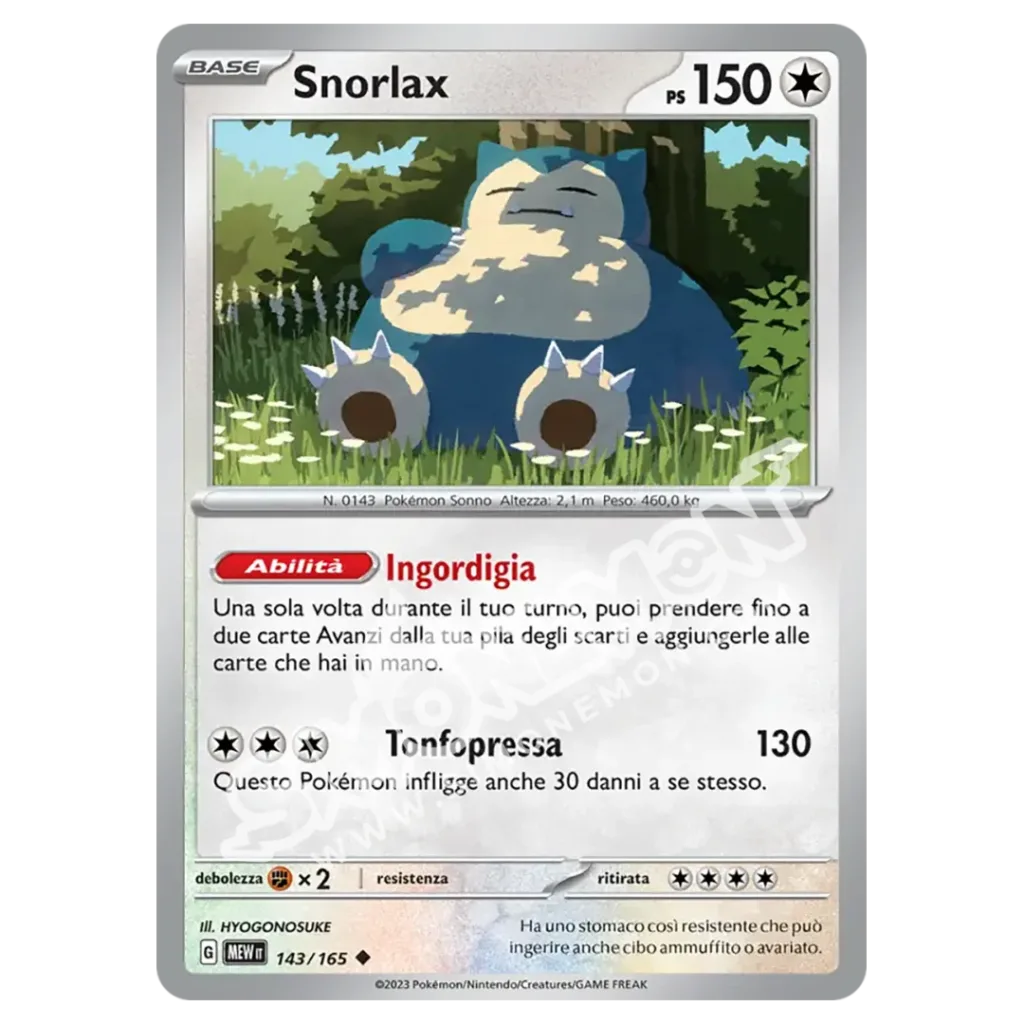 Snorlax 143/165 151  (IT)