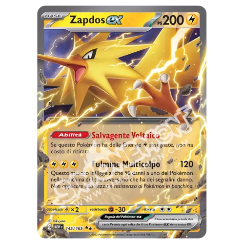 Zapdos-ex 145/165 151 Foil (IT)
