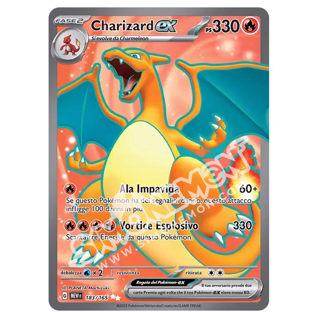 Charizard-ex 183/165 151 (IT)