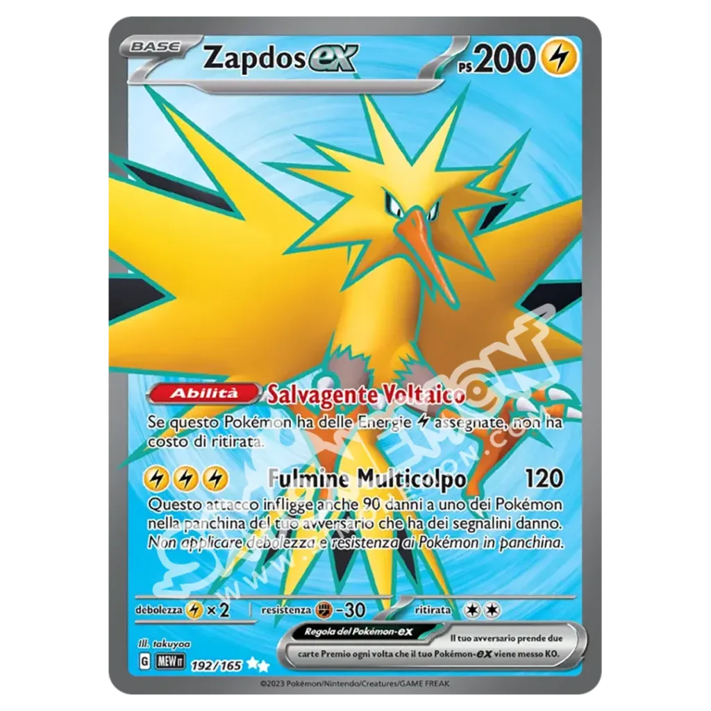 Zapdos-ex 192/165 151  (IT)