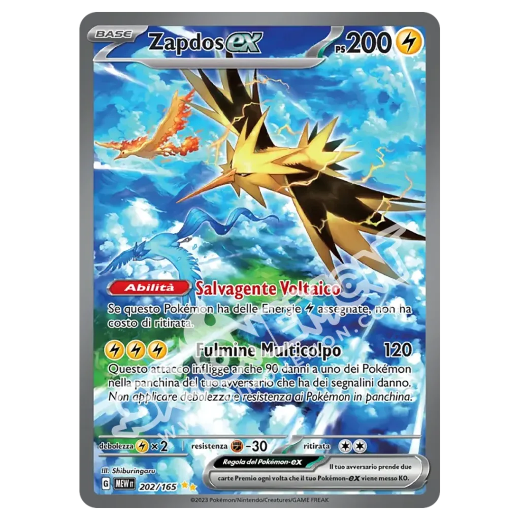 Zapdos-ex 202/165 151 (IT)