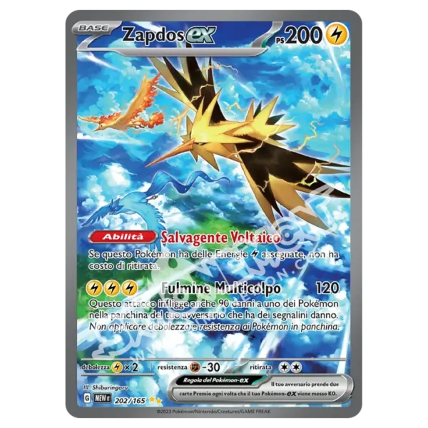 Zapdos-ex 202/165 151 (IT)