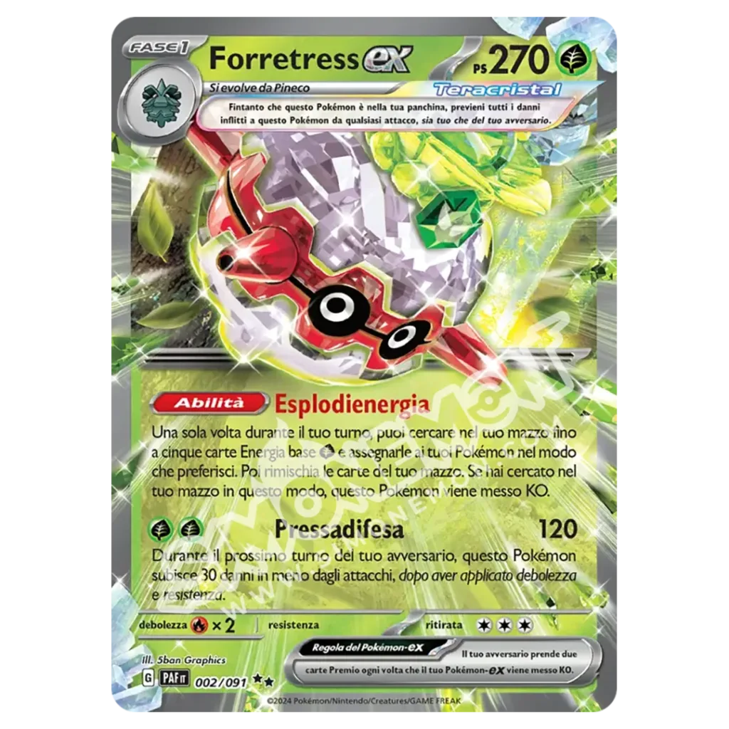 Forretress-ex 002/91 Destino di Paldea  (IT)