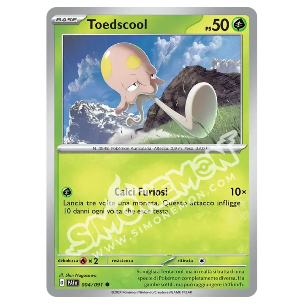 Toedscool 004/91 Destino di Paldea Reverse (IT)