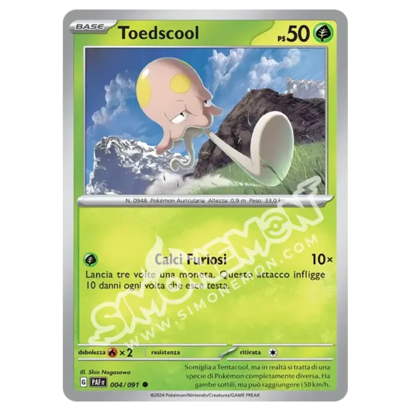 Toedscool 004/91 Destino di Paldea Reverse (IT)