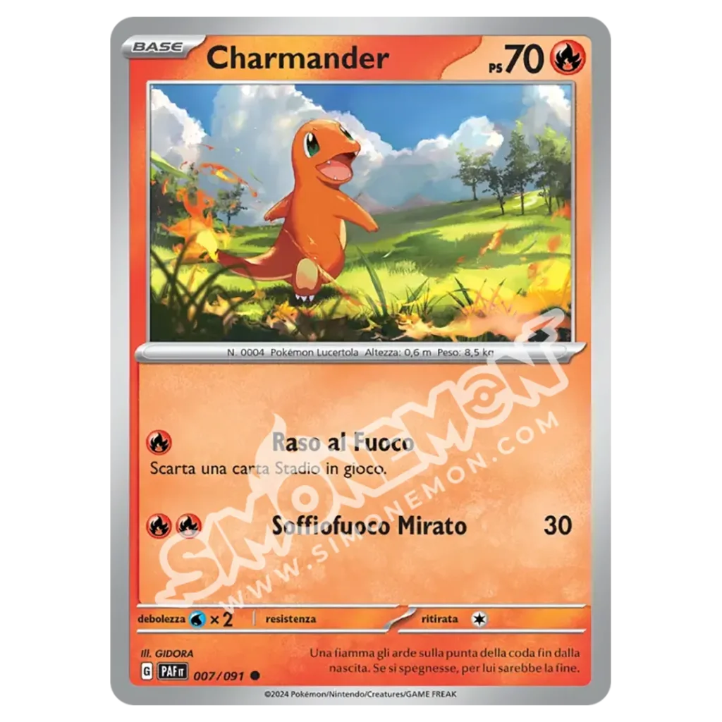 Charmander 007/91 Destino di Paldea Reverse (IT)