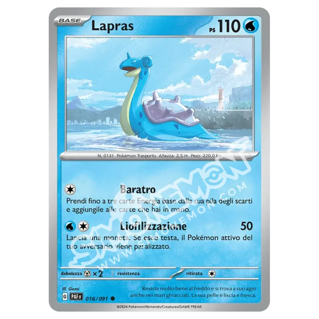 Lapras 016/91 Destino di Paldea Reverse (IT)