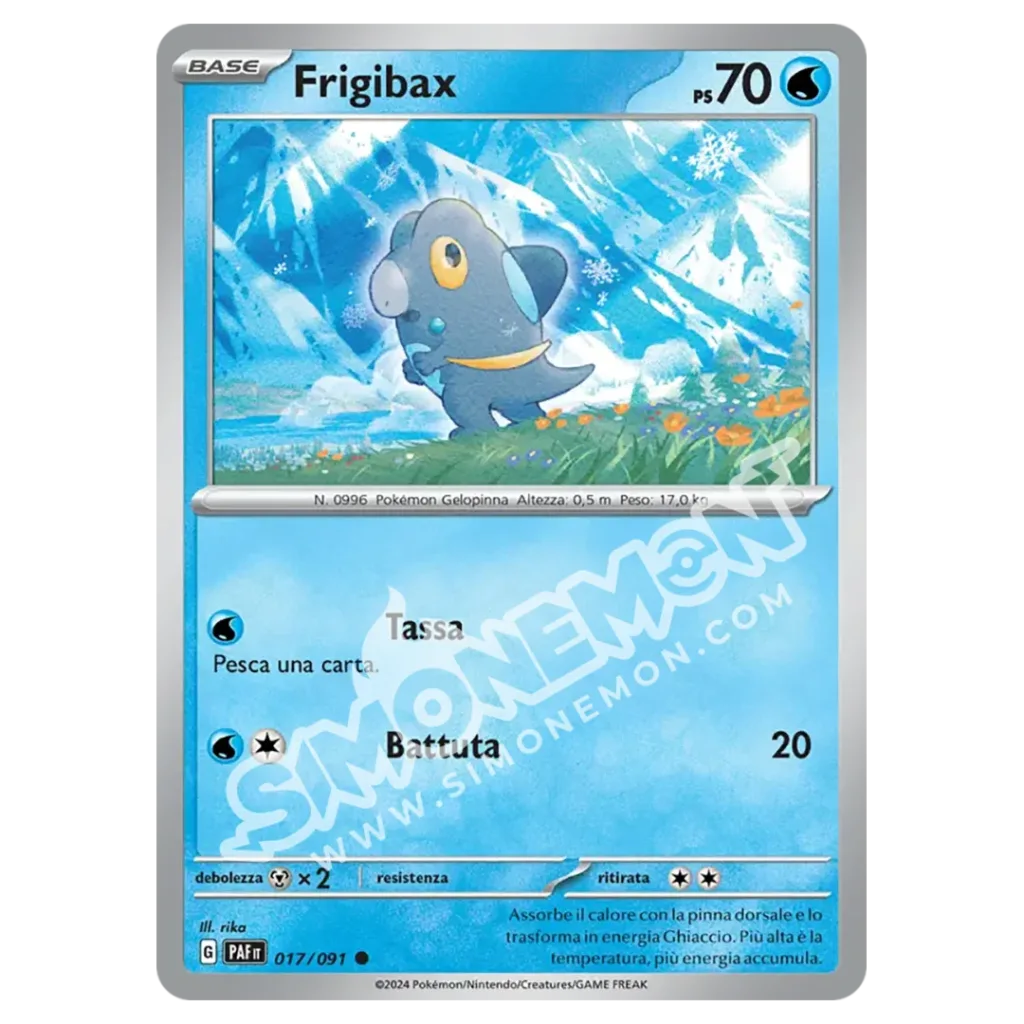 Frigibax 017/91 Destino di Paldea Reverse (IT)