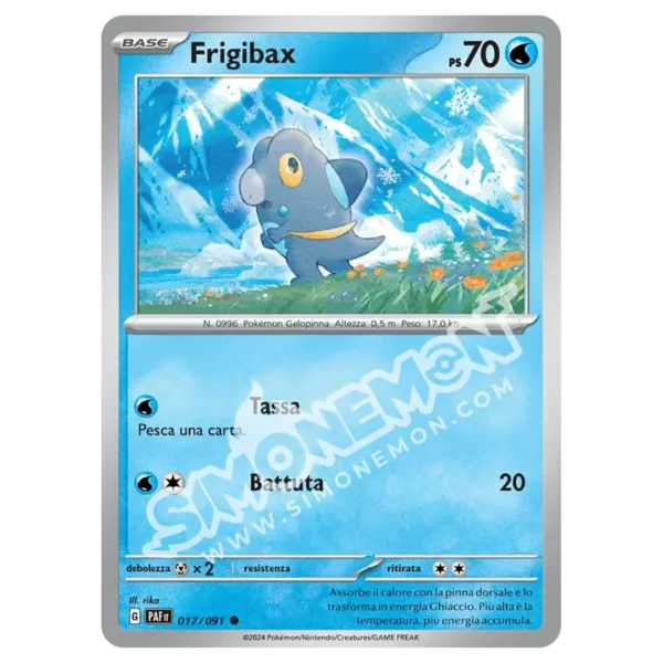 Frigibax 017/91 Destino di Paldea Reverse (IT)