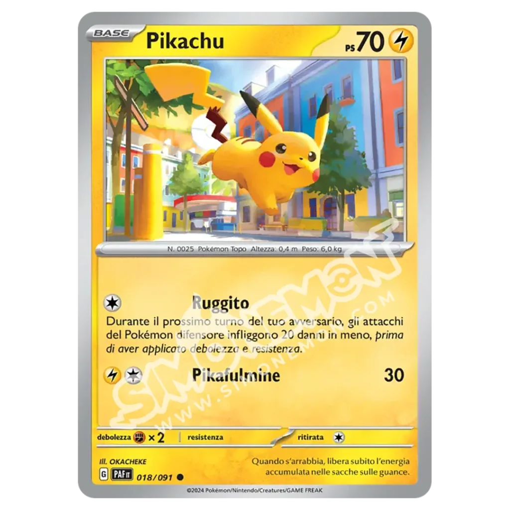 Pikachu 018/91 Destino di Paldea Reverse (IT)